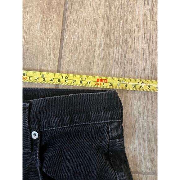 AGOLDE Cherie Jeans Women 24 Black Distressed High Rise Straight Leg USA - Picture 5 of 14